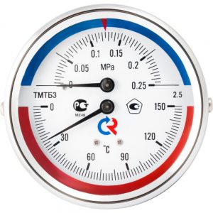 Термоманометр Росма ТМТБ- 31Т.1 63/16 (1/2″, 16 бар, 150’С, 2,5) аксиальный | 00000002296