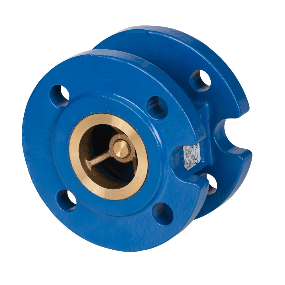 Клапан обратный NVD 402 Danfoss Ду 125, пружинный фланцевый | 065B7475 чугун