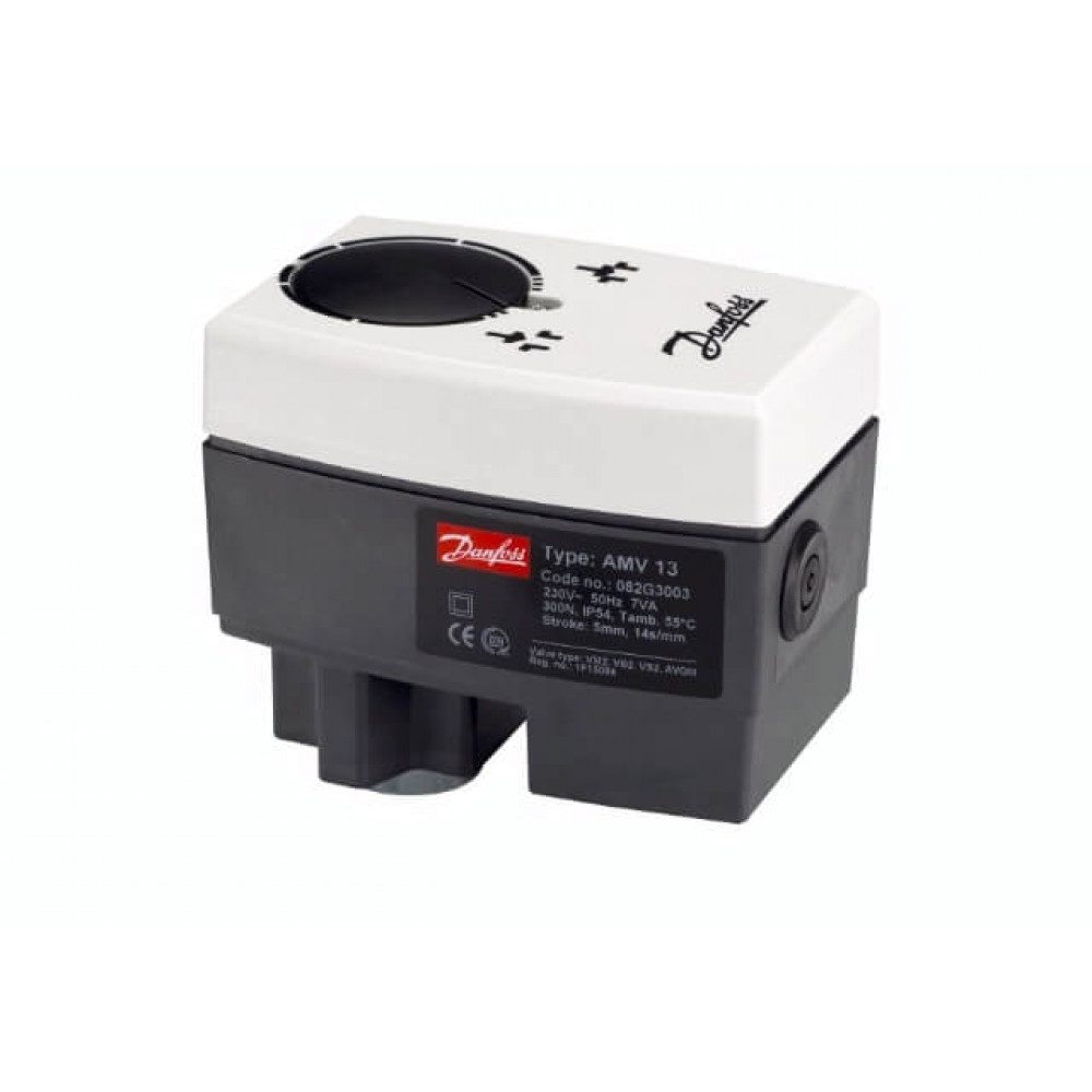 Danfoss электропривод AME 13 082G3006 редукторный, 24В, приводное усилие 300Н