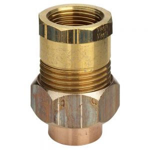 Соединение разъёмное 35×11/4″ Viega 107918 бронза