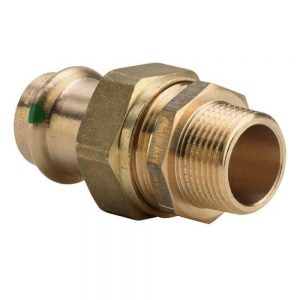 Соединение разъёмное 22×3/4″ Viega 119133 бронза