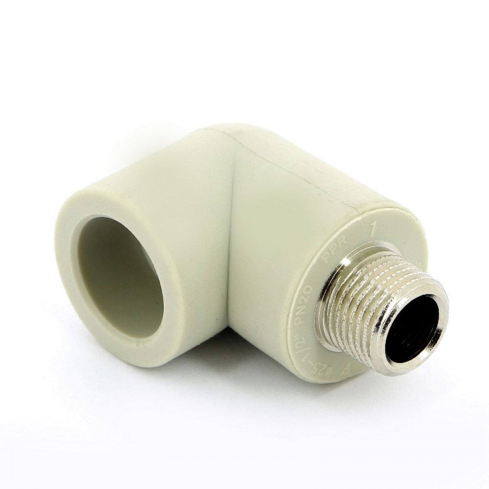 Угол 90 с наружной резьбой 25-1/2″ FV-Plast 216 | 216026 полипропилен