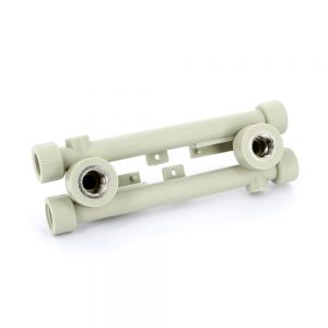 Водорозетки проходные на планке сварка-В 20-1/2″ FV-Plast 2210 | 221020 полипропилен