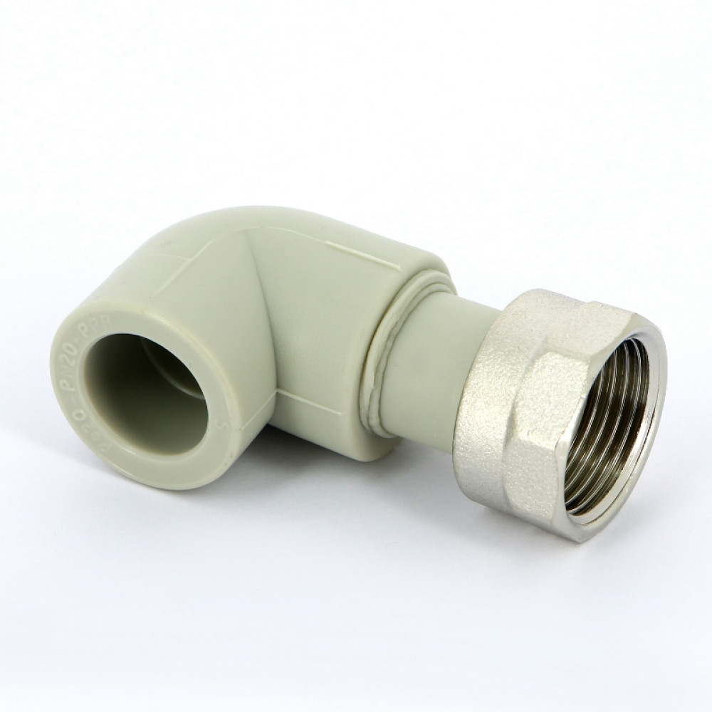 Угол сварка-В с накидной гайкой FV-PLAST 20х3/4″ | 227021