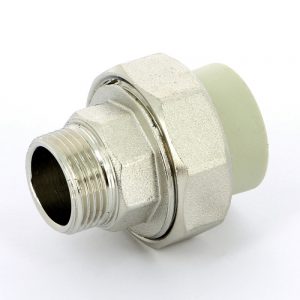 Муфта полипропиленовая с разъемным соединением 25-3/4″ нр FV-Plast 237 | 237025 полипропилен
