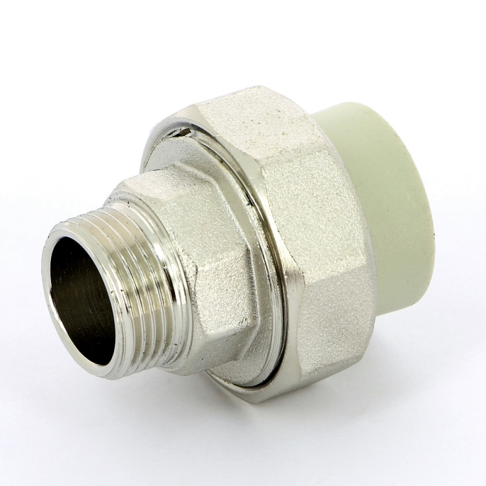 Муфта полипропиленовая с разъемным соединением 25-3/4″ нр FV-Plast 237 | 237025 полипропилен