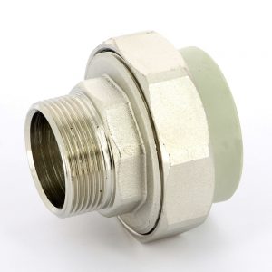 Муфта полипропиленовая разъемная американка 50-1 1/2″ нр FV-Plast 237 | 237050