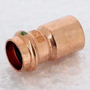 Муфта переходная 28×22 Viega 296506 медь