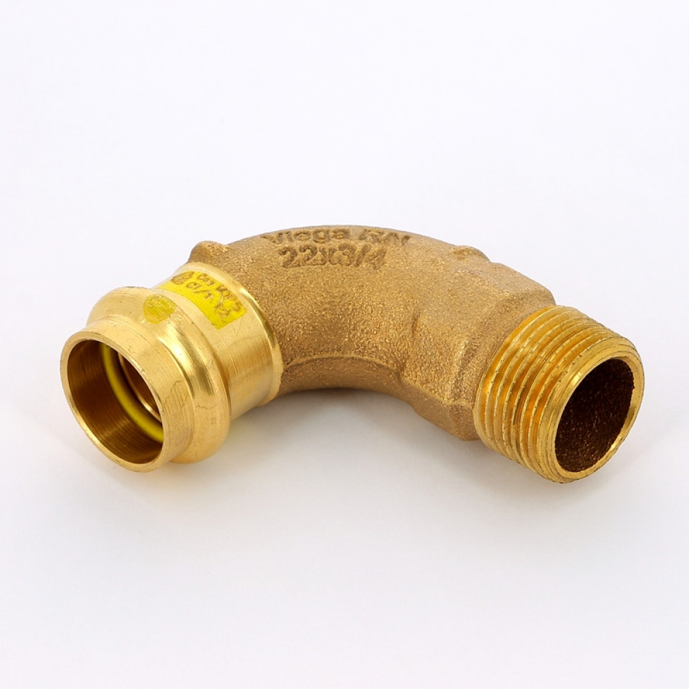 Угол 90° 22×3/4″ Viega 345778 бронза