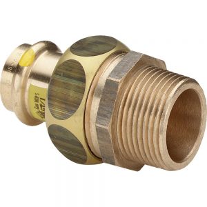 Соединение разъёмное 18×1/2″ Viega 379407 бронза