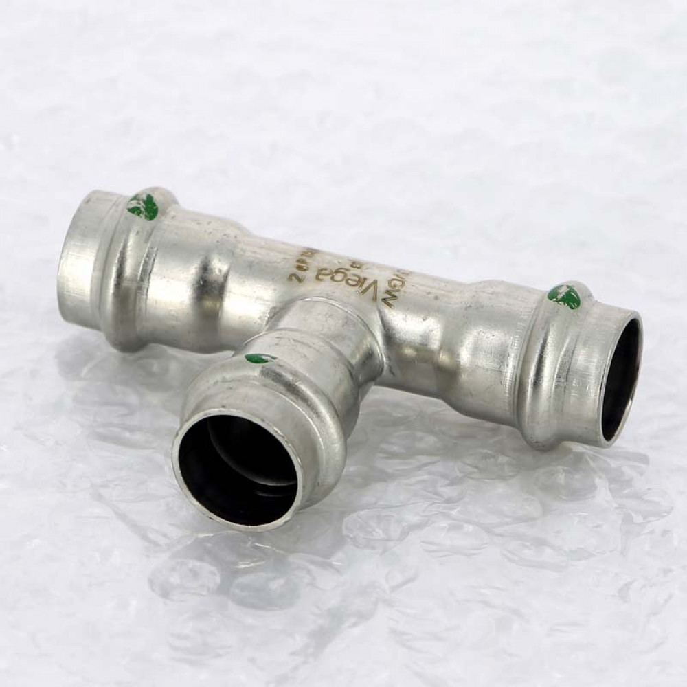Тройник DN 18 Viega 435868 нержавеющая сталь