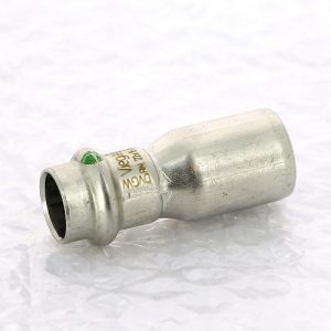 Муфта переходная 22×15 Viega 436230 нержавеющая сталь