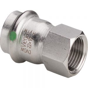 Муфта 22 мм×1″ Viega 436636 нержавеющая сталь
