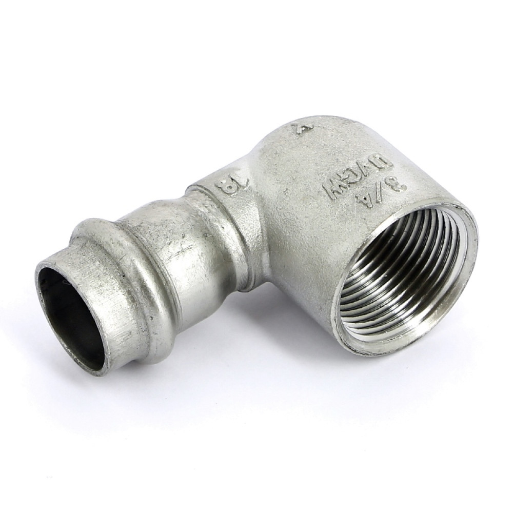 Угол 90° 18×3/4″ Viega 437008 нержавеющая сталь