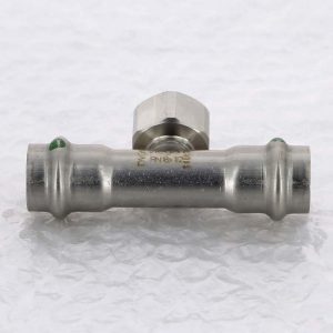 Тройник 18×1/2″ Viega 437152 нержавеющая сталь