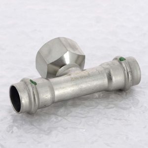 Тройник 18×3/4″ Viega 437169 нержавеющая сталь