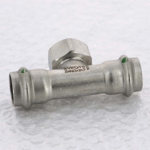 Тройник 22×3/4″ Viega 437183 нержавеющая сталь