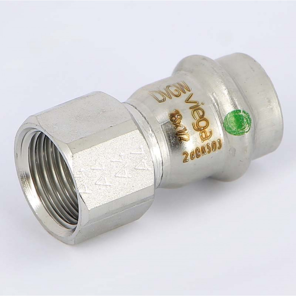 Соединение разъёмное 18×1/2″ Viega 437596 нержавеющая сталь