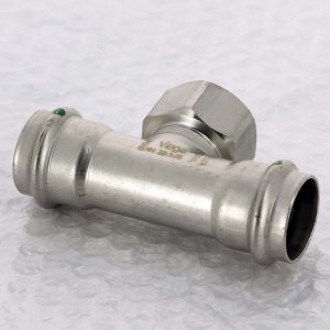 Тройник 28×1″ Viega 449506 нержавеющая сталь
