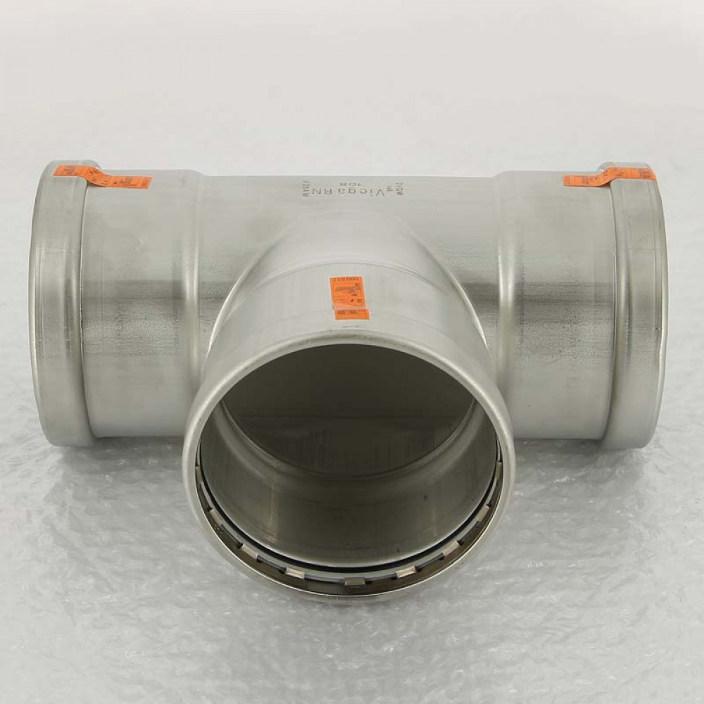 Тройник DN 108 Viega 482763 нержавеющая сталь