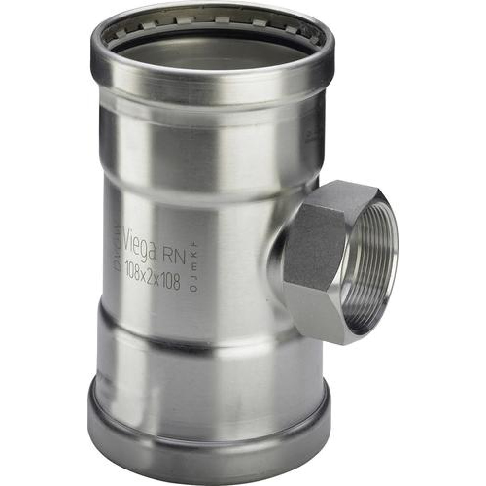 Тройник 108×3/4″ Viega 482909 нержавеющая сталь