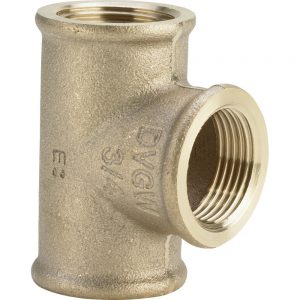 Тройник 2″-1″-2″ Viega 650773 бронза