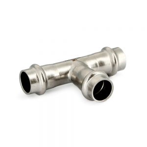Тройник переходной пресс 35-22-35 | Uni-Fitt 796S5350 нержавеющая сталь