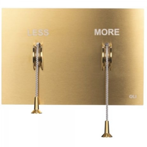 Кнопка смыва OLI Less is more 888573 брашированное золото