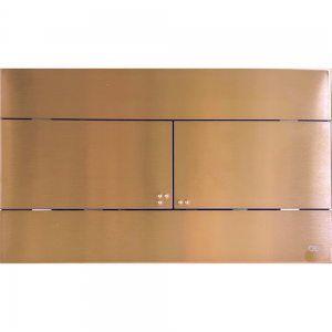 Кнопка смыва OLI Slim INOX 889312 брашированная медь