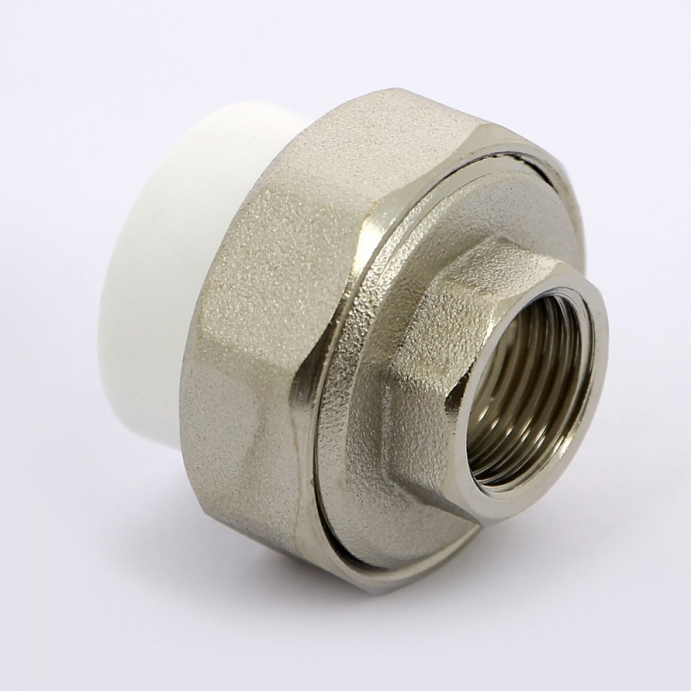 Муфта комбинированная разъемная В PPR 25-1/2″ Pro Aqua PA200 | PA20012 полипропилен белый