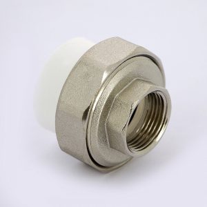 Муфта комбинированная разъемная В PPR 32-3/4″ Pro Aqua PA200 | PA20016 полипропилен белый