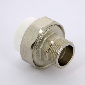 Муфта комбинированная разъемная Н PPR 25-3/4″ Pro Aqua PA210 | PA21014 полипропилен белый