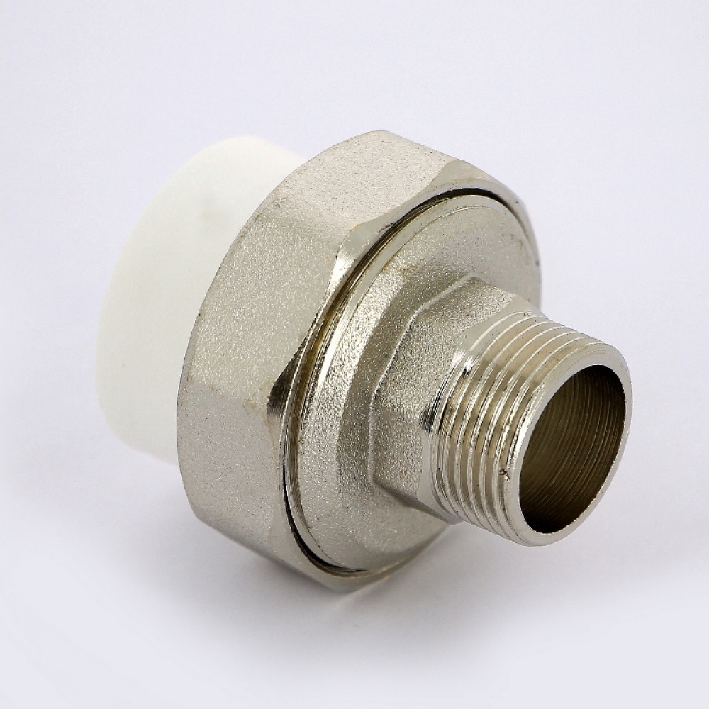 Муфта комбинированная разъемная Н PPR 32-3/4″ Pro Aqua PA210 | PA21016 полипропилен белый