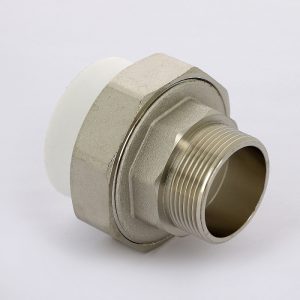 Муфта комбинированная разъемная Н PPR 40-1 1/4″ Pro Aqua PA210 | PA21023 полипропилен белый