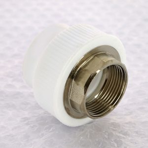 Муфта комбинированная под ключ сварка-В PPR 40-1 1/4″ Pro Aqua PA225 | PA22520P полипропилен белый