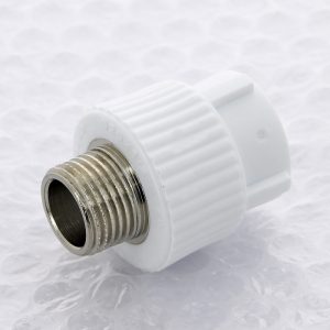 Муфта комбинированная с наружной резьбой PPR 20-1/2″ Н Pro Aqua PA230 | PA23008P полипропилен белый