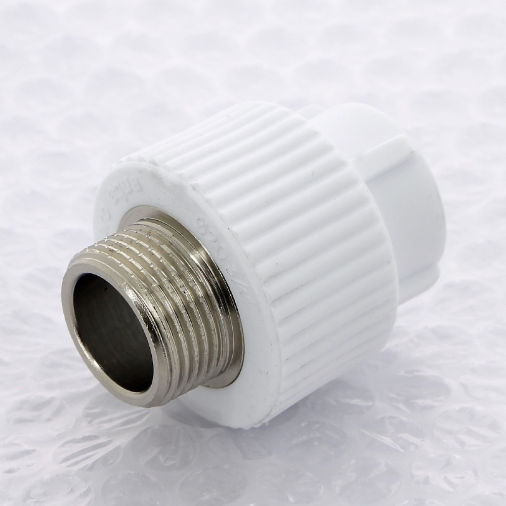 Муфта комбинированная сварка-Н PPR 20-3/4″ Pro Aqua PA230 | PA23010P полипропилен белый