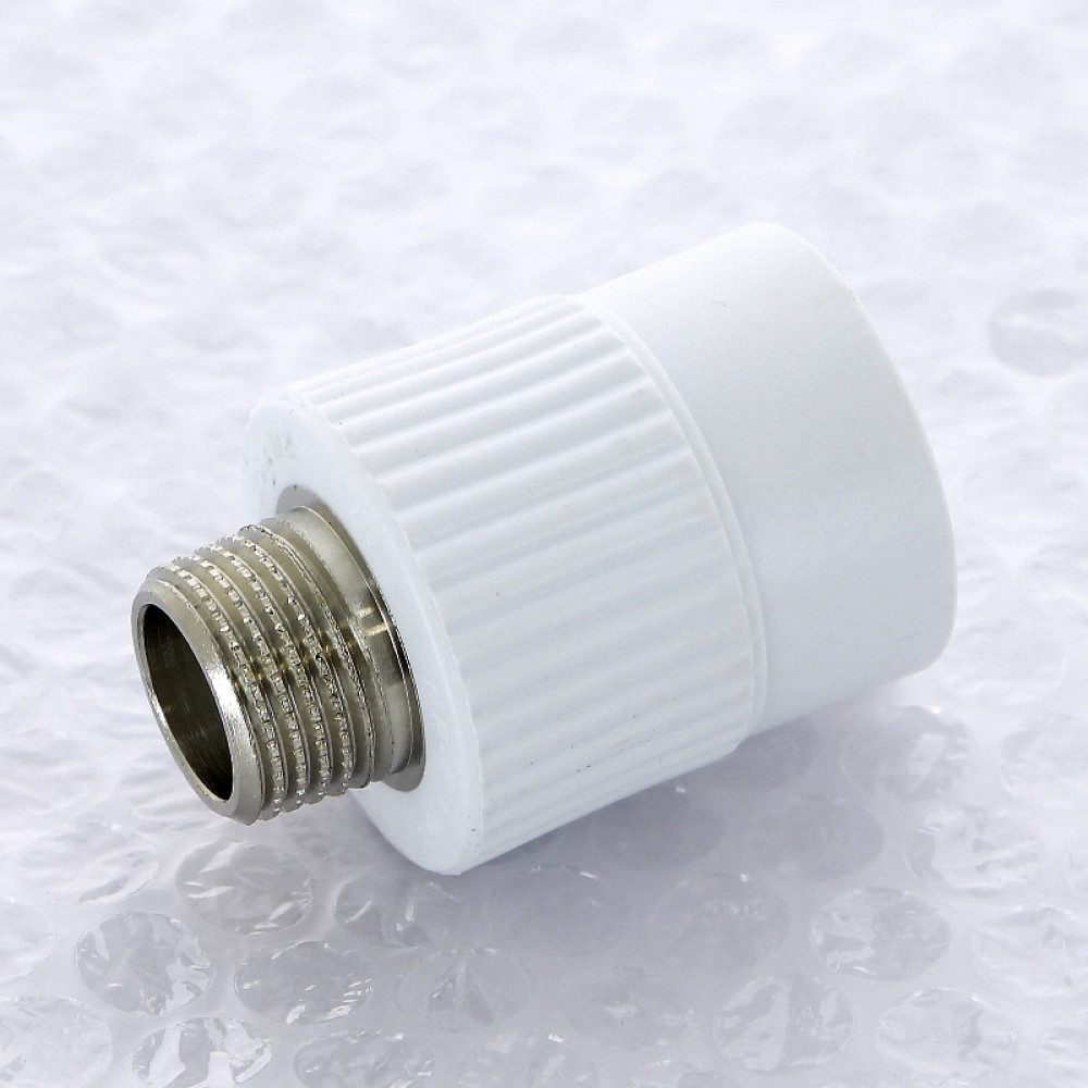 Муфта комбинированная сварка-Н PPR 25-1/2″ Pro Aqua PA230 | PA23012P полипропилен белый
