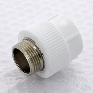 Муфта комбинированная сварка-Н PPR 32-1″ Pro Aqua PA230 | PA23018P полипропилен белый