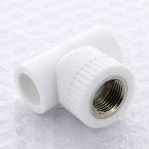 Тройник комбинированный с резьбой PPR 20-1/2-20 Pro Aqua PA240 | PA24008P полипропилен белый