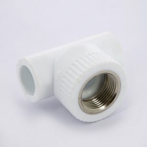 Тройник полипропиленовый с внутренней резьбой PPR 20-3/4″ Pro Aqua | PA24010P белый