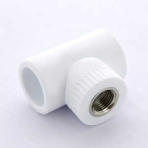 Тройник комбинированный сварка-В PPR 32-1″ Pro Aqua PA240 | PA24018P полипропилен белый