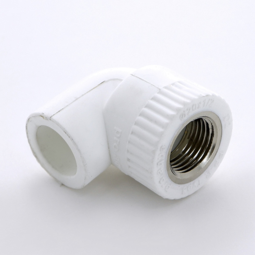Угол 90 сварка-В PPR 20-1/2″ Pro Aqua PA260 | PA26008P полипропилен белый