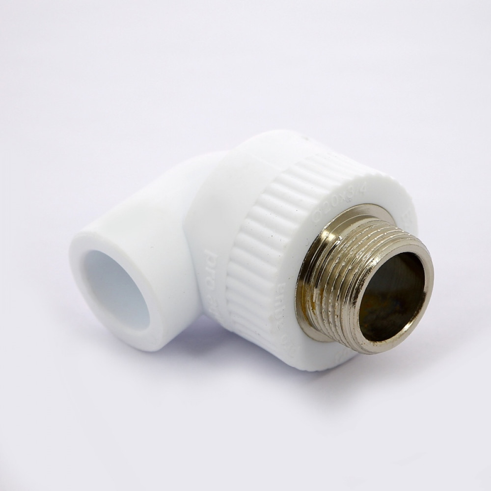 Угол 90 сварка-Н PPR 20-3/4″ Pro Aqua PA270 | PA27010P полипропилен белый