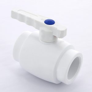 Кран шаровой PPR полнопроходной 20 Pro Aqua PA400 | PA40008 полипропилен белый