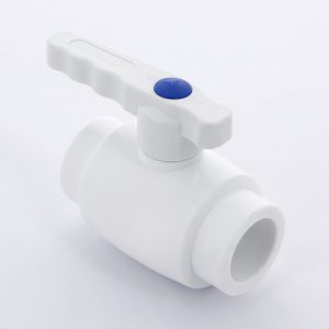 Кран шаровой PPR полнопроходной 32 Pro Aqua PA400 | PA40012 полипропилен белый