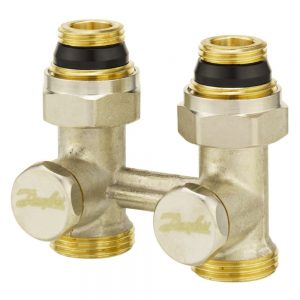 Узел нижнего подключения радиатора прямой RLV-KS Danfoss 003L0220 ДУ15, двухтрубный/однотрубный