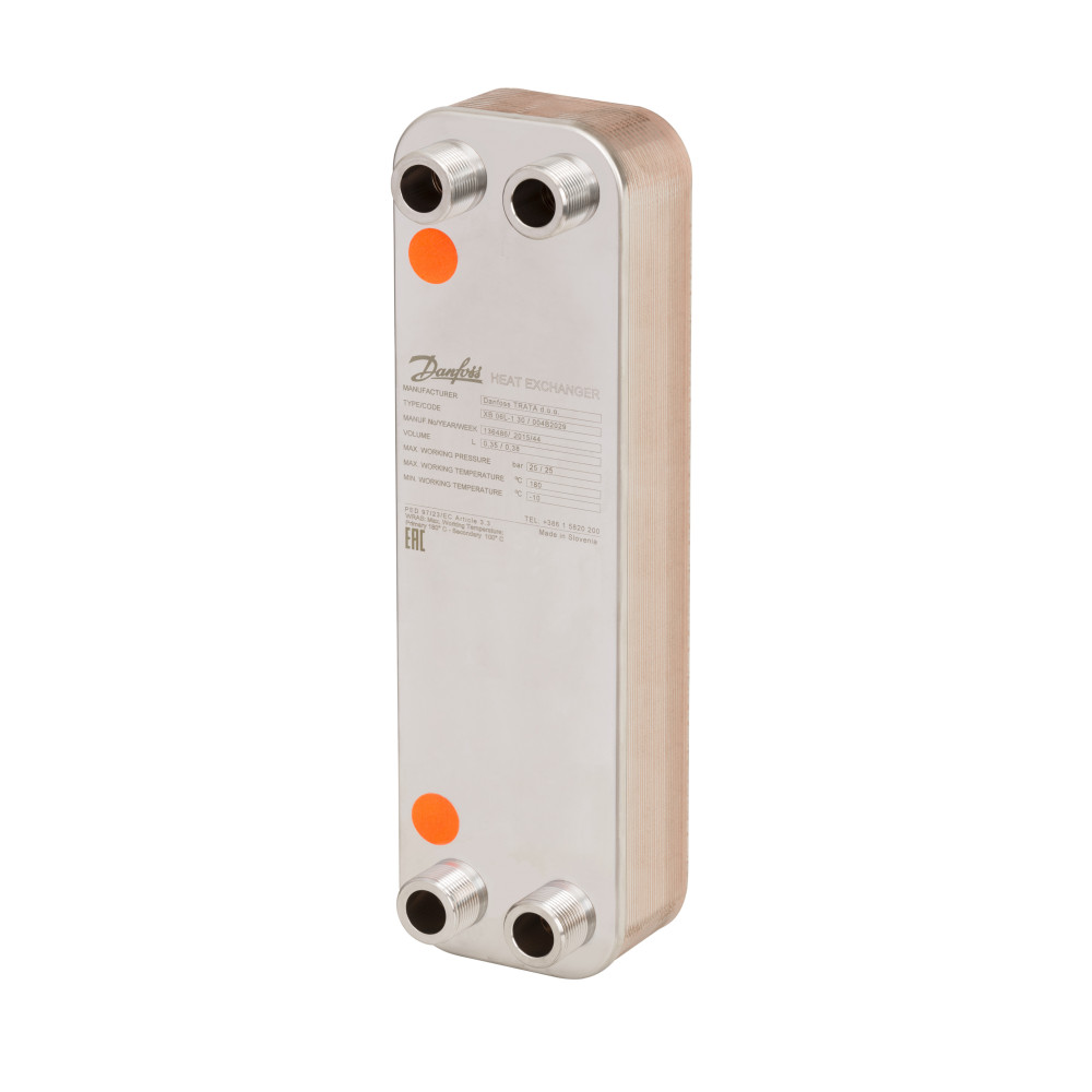 Пластинчатый теплообменник Danfoss XB 06H-1 004B2044 паяный 40 пластин