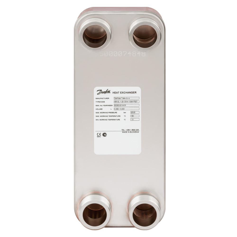 Пластинчатый теплообменник Danfoss XB 12M-1 004H7548 паяный 60 пластин