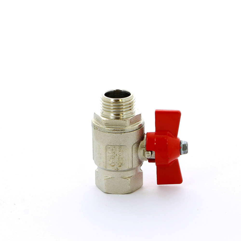 Кран шаровой 1/2″ резьба ВН Itap 093 1/2″ Ideal бабочка